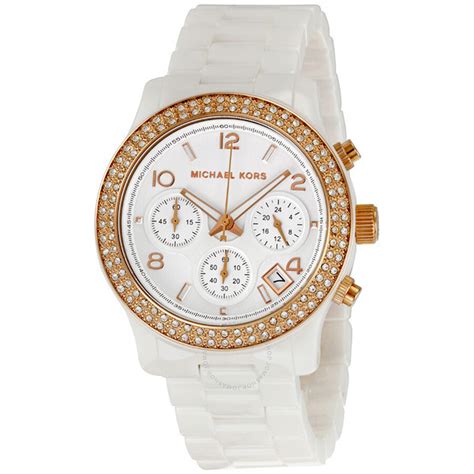 white womens michael kors watch|lady watches michael kors.